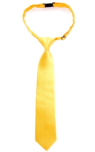 Retreez Jungen Gewebte einfarbig vorgebundene Krawatte - gelb - 4-7 Jahre von Retreez