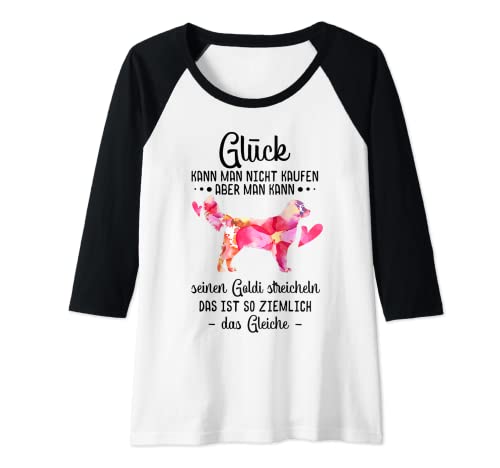 Damen Golden Retriever T-Shirt Damen Goldi Shirt Hund Geschenk Raglan von Retriever Shirts und Golden Retriever Geschenke