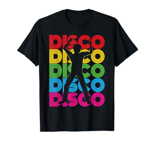 Disco Outfit Herren | 70er & 80er Jahre Kostüm, Tanzparty, Disco T-Shirt von Retro 70's & 80's Theme Party Vintage Dance Gifts