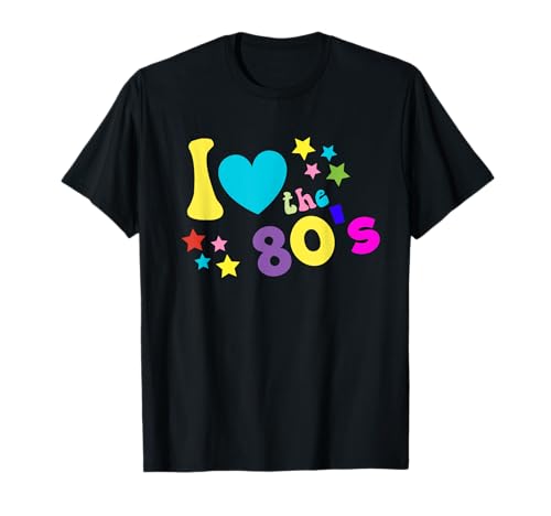 I love the 80s Ich liebe die 80er Jahre Kostüme Damen Herren T-Shirt von Retro 80er Kostüm Co.