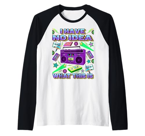 Retro 80er 90er Jahre Stil Outfits Herren Damen Kind 70er 80er 90er Jahre Outfit Raglan von Retro 80s 90s Style Outfits Gifts