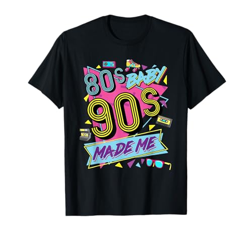 Vintage 1980s 80's Baby 1990s 90's Made Me Retro Nostalgia T-Shirt von Retro 80s Baby 90s Made Me Classic Vintage T Shirt