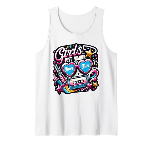 Girls Just Wanna Have Fun Retro 80er Jahre Musik Party Design Tank Top Girls Just Wanna Have Fun Retro 80er Jahre Musik Party Design Tank Top von Retro 80s Music Girls Just Wanna Fun