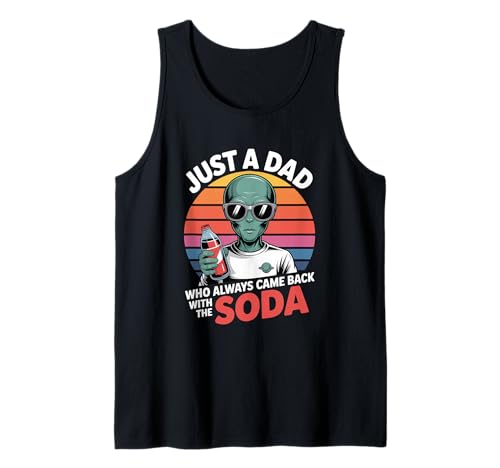 Herren Nur EIN Vater, der Soda mitgebracht hat Funny Alien Tank Top Herren Nur EIN Vater, der Soda mitgebracht hat Funny Alien Tank Top von Retro Alien Soda Dad Funny Father apparel Co