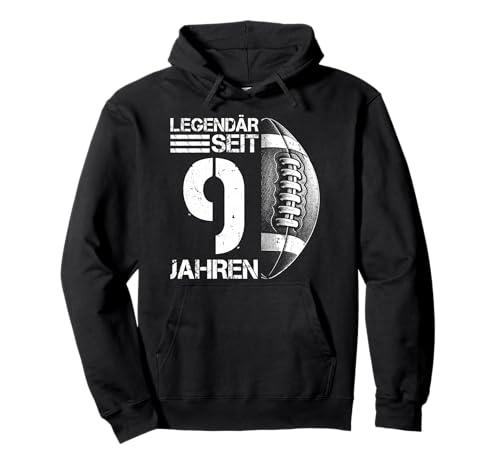 9. Geburtstag American Football Spieler 9 Jahre Junge Kinder Pullover Hoodie 9. Geburtstag American Football Spieler 9 Jahre Junge Kinder Pullover Hoodie von Retro American Football Junge Männer Geburtstag