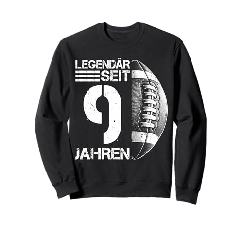 9. Geburtstag American Football Spieler 9 Jahre Junge Kinder Sweatshirt 9. Geburtstag American Football Spieler 9 Jahre Junge Kinder Sweatshirt von Retro American Football Junge Männer Geburtstag