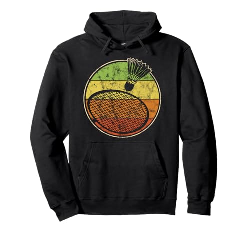 Vintage Badminton Federball und Schläger Herren Damen Kinder Pullover Hoodie von Retro Badminton Designs for Men Women Kids