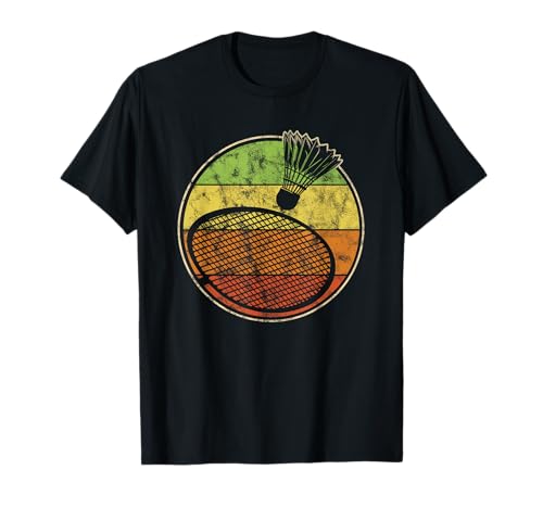 Vintage Badminton Federball und Schläger Herren Damen Kinder T-Shirt von Retro Badminton Designs for Men Women Kids