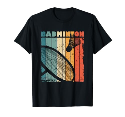 Vintage Badmintonschläger und Federball für Männer Frauen Kinder T-Shirt von Retro Badminton Designs for Men Women Kids
