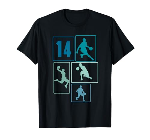 14. Geburtstag Basketball Spieler 14. Jahre Jungs Retro T-Shirt 14. Geburtstag Basketball Spieler 14. Jahre Jungs Retro T-Shirt von Retro Basketball Geburtstag Junge Spieler Geschenk