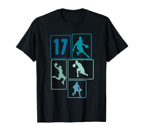 17. Geburtstag Basketball Spieler 17. Jahre Jungs Retro T-Shirt 17. Geburtstag Basketball Spieler 17. Jahre Jungs Retro T-Shirt von Retro Basketball Geburtstag Junge Spieler Geschenk