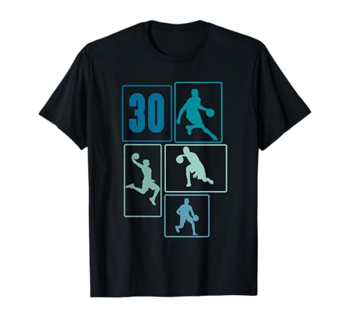 30. Geburtstag Basketball Spieler 30. Jahre Jungs Retro T-Shirt 30. Geburtstag Basketball Spieler 30. Jahre Jungs Retro T-Shirt von Retro Basketball Geburtstag Junge Spieler Geschenk