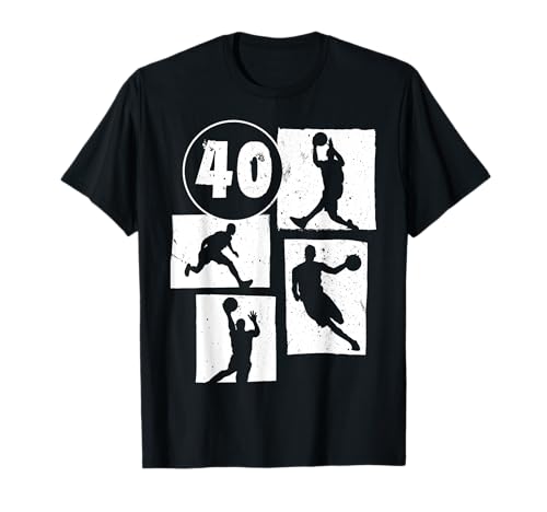 40. Geburtstag Basketball Spieler 40. Jahre Männer Retro T-Shirt 40. Geburtstag Basketball Spieler 40. Jahre Männer Retro T-Shirt von Retro Basketball Geburtstag Junge Spieler Geschenk