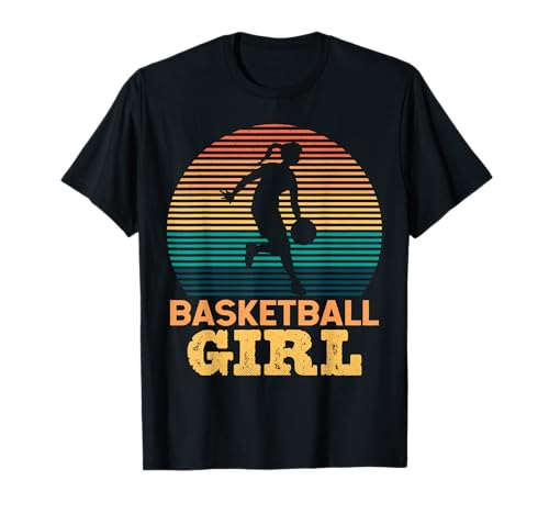 Basketball-Mädchen T-Shirt Basketball-Mädchen T-Shirt von Retro Basketball Girls and Women
