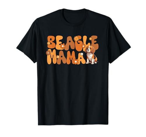 Beagle Groovy World's best Beagle mama T-Shirt von Retro Beagle Dog Tees