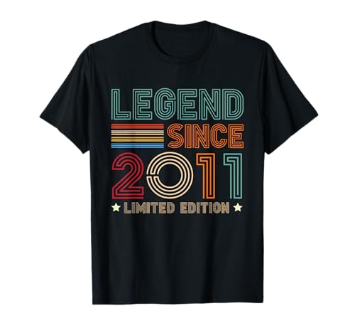 14 Jahre alte Legende seit 2011 14. Geburtstag für Jungen und Mädchen T-Shirt von Retro Birthday Bday Ideas Store