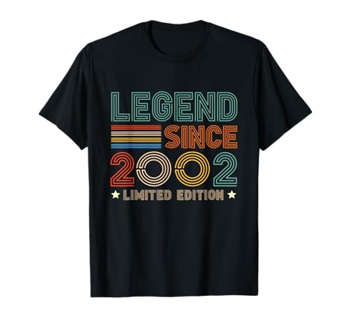 23 Jahre alte Legende seit 2002 23. Geburtstag für Jungen und Mädchen T-Shirt 23 Jahre alte Legende seit 2002 23. Geburtstag für Jungen und Mädchen T-Shirt von Retro Birthday Bday Ideas Store
