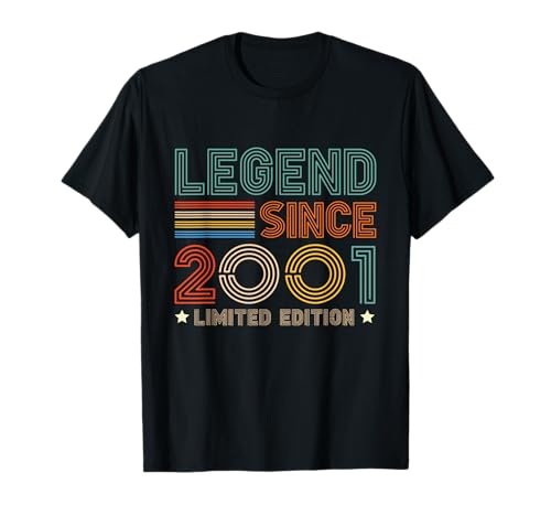 24 Jahre alte Legende seit 2001 24. Geburtstag für Jungen und Mädchen T-Shirt 24 Jahre alte Legende seit 2001 24. Geburtstag für Jungen und Mädchen T-Shirt von Retro Birthday Bday Ideas Store