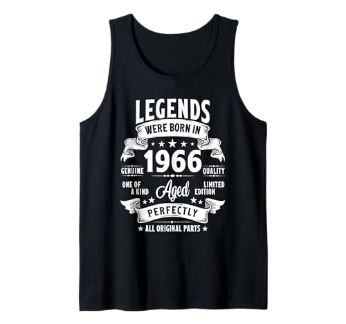 Vintage 1966 59 Year Old Gifts For Men Women 59th Birthday Tank Top Vintage 1966 59 Year Old Gifts For Men Women 59th Birthday Tank Top von Retro Birthday Gifts Co.