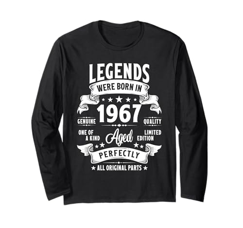 Vintage 1967 58 Year Old Gifts For Men Women 58th Birthday Langarmshirt Vintage 1967 58 Year Old Gifts For Men Women 58th Birthday Langarmshirt von Retro Birthday Gifts Co.