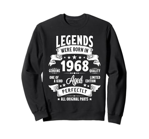 Vintage 1968 57 Year Old Gifts For Men Women 57th Birthday Sweatshirt Vintage 1968 57 Year Old Gifts For Men Women 57th Birthday Sweatshirt von Retro Birthday Gifts Co.