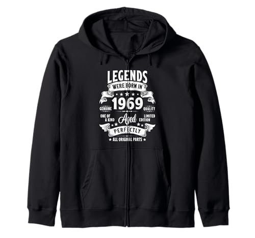 Vintage 1969 56 Year Old Gifts For Men Women 56th Birthday Kapuzenjacke Vintage 1969 56 Year Old Gifts For Men Women 56th Birthday Kapuzenjacke von Retro Birthday Gifts Co.