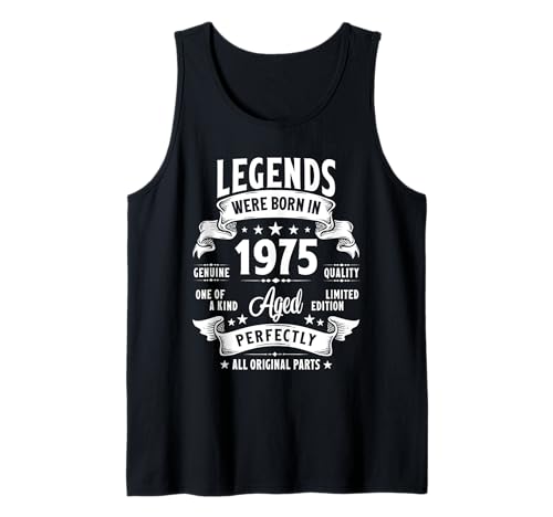 Vintage 1975 50 Year Old Gifts For Men Women 50th Birthday Tank Top Vintage 1975 50 Year Old Gifts For Men Women 50th Birthday Tank Top von Retro Birthday Gifts Co.