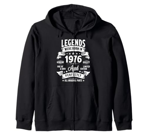 Vintage 1976 49 Year Old Gifts For Men Women 49th Birthday Kapuzenjacke Vintage 1976 49 Year Old Gifts For Men Women 49th Birthday Kapuzenjacke von Retro Birthday Gifts Co.