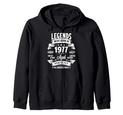 Vintage 1977 48 Jahre alte Geschenke für Männer Frauen 48. Geburtstag Kapuzenjacke Vintage 1977 48 Jahre alte Geschenke für Männer Frauen 48. Geburtstag Kapuzenjacke von Retro Birthday Gifts Co.