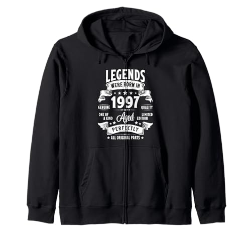 Vintage 1997 28 Jahre alte Geschenke für Männer Frauen 28. Geburtstag Kapuzenjacke Vintage 1997 28 Jahre alte Geschenke für Männer Frauen 28. Geburtstag Kapuzenjacke von Retro Birthday Gifts Co.