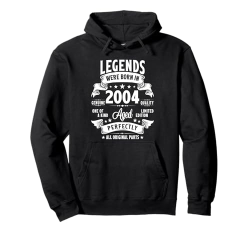 Vintage 2004 21 Jahre alte Geschenke für Männer Frauen 21. Geburtstag Pullover Hoodie Vintage 2004 21 Jahre alte Geschenke für Männer Frauen 21. Geburtstag Pullover Hoodie von Retro Birthday Gifts Co.