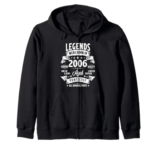 Vintage 2006 19 Jahre alte Geschenke für Männer Frauen 19. Geburtstag Kapuzenjacke Vintage 2006 19 Jahre alte Geschenke für Männer Frauen 19. Geburtstag Kapuzenjacke von Retro Birthday Gifts Co.