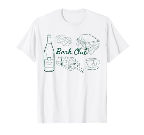 Book Club Lustige Grafik für Buchliebhaber Männer Frauen T-Shirt von Retro Book Club Reading Tee