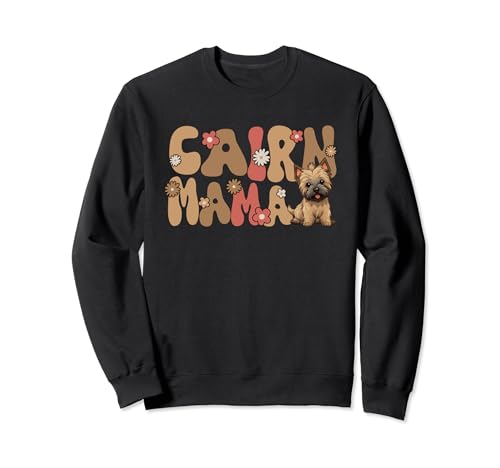 Cairn Terrier Groovy World's best Cairn Mama Sweatshirt von Retro Cairn Dog Tees