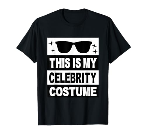 This is My Celebrity Kostüm Herren Kinder Frauen Ideen Mädchen Mann T-Shirt von Retro Celebrity Costume For Boys Adult Party Co