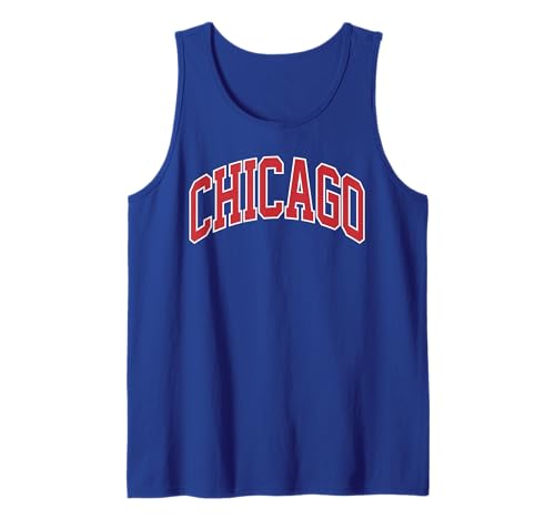 Retro Chicago Throwback Classic Chicago Herren Damen Rot Blau Tank Top Retro Chicago Throwback Classic Chicago Herren Damen Rot Blau Tank Top von Retro Chicago Tees - Vintage Chicago Throwbacks