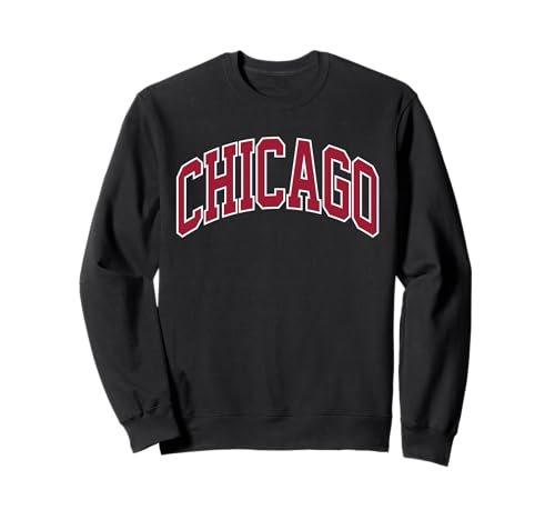 Retro Chicago Throwback Classic Chicago Herren Damen Rot Weiß Sweatshirt Retro Chicago Throwback Classic Chicago Herren Damen Rot Weiß Sweatshirt von Retro Chicago Tees - Vintage Chicago Throwbacks
