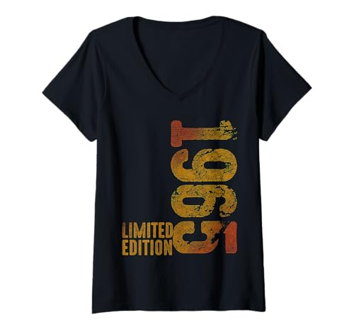 Damen Vintage-Geschenke zum 60. Geburtstag in limitierter Auflage von 1965 T-Shirt mit V-Ausschnitt von Retro Classic Vintage 1965 Limited Edition Apparel