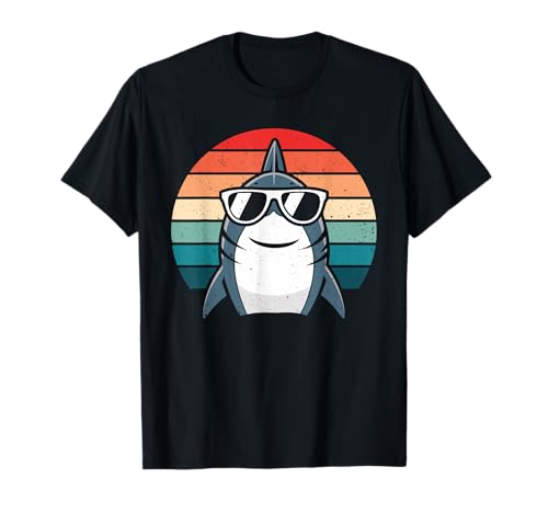 Retro Cool Shark mit Sonnenbrille Kinder Jungen Herren Lustiger Hai T-Shirt Retro Cool Shark mit Sonnenbrille Kinder Jungen Herren Lustiger Hai T-Shirt von Retro Cool Shark Gifts For Women Men Boys Kids