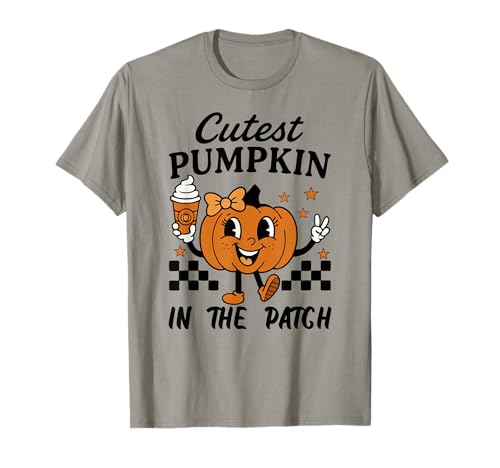Retro süßester Kürbis im Patch Halloween Thanksgiving T-Shirt Retro süßester Kürbis im Patch Halloween Thanksgiving T-Shirt von Retro Cutest Pumpkin Halloween Thanksgiving Co.