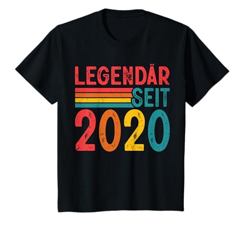 Kinder Legendär Seit 2020 Retro Jungs Mädchen 5. Geburtstagsshirt T-Shirt von Retro Deko Jahrgang Geburtstage Geschenkideen
