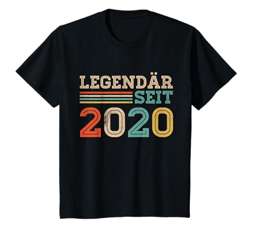 Kinder Legendär Seit 2020 Retro Jungs Mädchen 5. Geburtstagsshirt T-Shirt von Retro Deko Jahrgang Geburtstage Geschenkideen