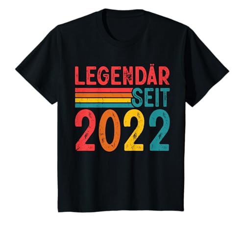 Kinder Legendär Seit 2022 Retro Jungs Mädchen 3. Geburtstagsshirt T-Shirt von Retro Deko Jahrgang Geburtstage Geschenkideen