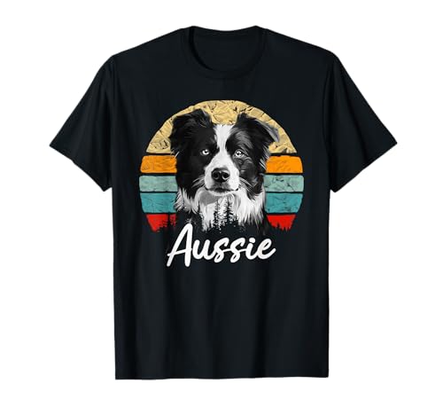 Australian Shepherd Dog Lover, Vintage-Retro-Stil, Herren und Damen T-Shirt Australian Shepherd Dog Lover, Vintage-Retro-Stil, Herren und Damen T-Shirt von Retro Design Australian Shepherd Dog Men Women