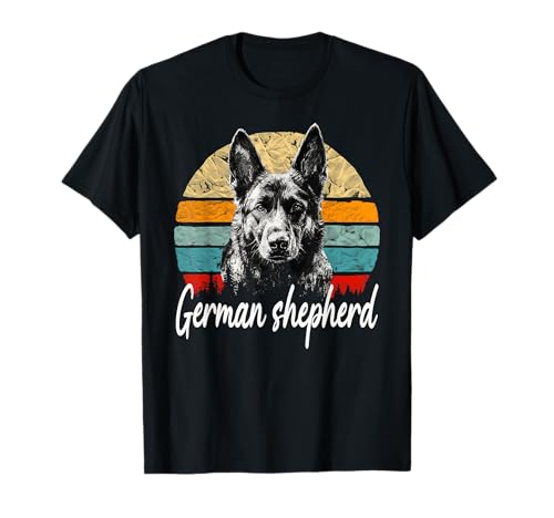 Deutscher Schäferhund Hundeliebhaber Vintage Retro Stil Männer Frauen T-Shirt Deutscher Schäferhund Hundeliebhaber Vintage Retro Stil Männer Frauen T-Shirt von Retro Design German shepherd Dog Men Women