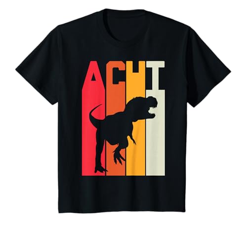 8. Geburtstag Retro Dino Junge Mädchen Dinosaurier T-Shirt 8. Geburtstag Retro Dino Junge Mädchen Dinosaurier T-Shirt von Retro Dino KinderGeburtstag Dinosaurier Designs