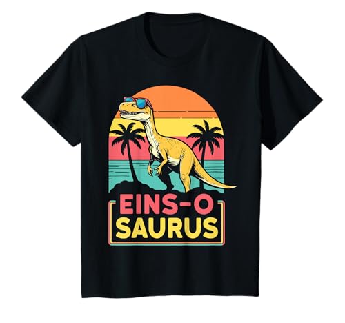 1. Geburtstag Dinosaurier 1 Jahr Jungs Mädchen Dino T-Shirt 1. Geburtstag Dinosaurier 1 Jahr Jungs Mädchen Dino T-Shirt von Retro Dinosaurier Geburtstag Jungs Mädchen Dino