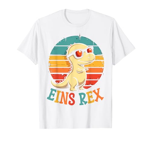 1. Geburtstag Dinosaurier 1 Jahr Jungs Mädchen T-Shirt von Retro Dinosaurier Geburtstag Jungs Mädchen Dino
