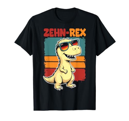 10. Geburtstag Dinosaurier 10 Jahre Jungs Mädchen T-Shirt 10. Geburtstag Dinosaurier 10 Jahre Jungs Mädchen T-Shirt von Retro Dinosaurier Geburtstag Jungs Mädchen Dino