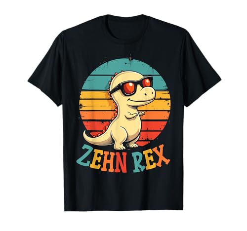 10. Geburtstag Dinosaurier 10 Jahre Jungs Mädchen T-Shirt 10. Geburtstag Dinosaurier 10 Jahre Jungs Mädchen T-Shirt von Retro Dinosaurier Geburtstag Jungs Mädchen Dino